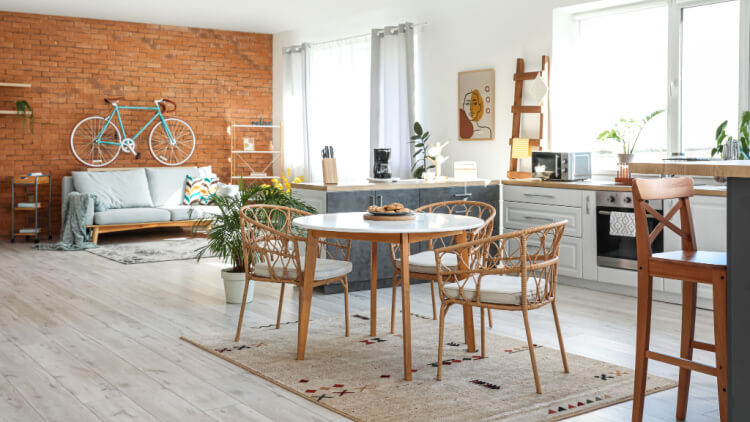 modern studio apartment