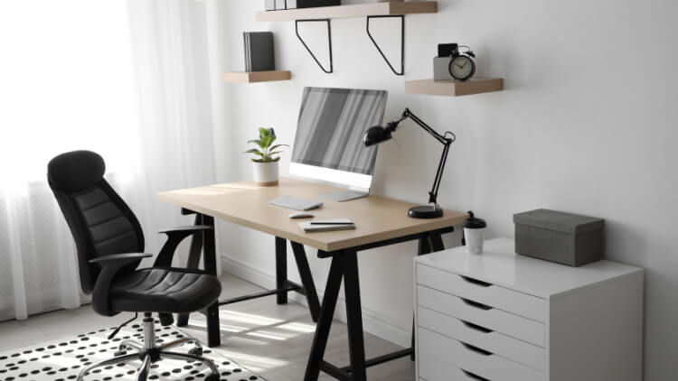 comfortable home office