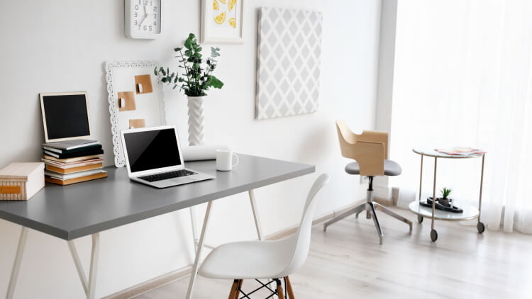 minimalist home office