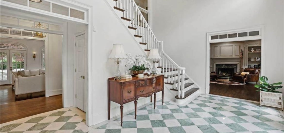 entrance of historical single family home for rent in atlanta georgia