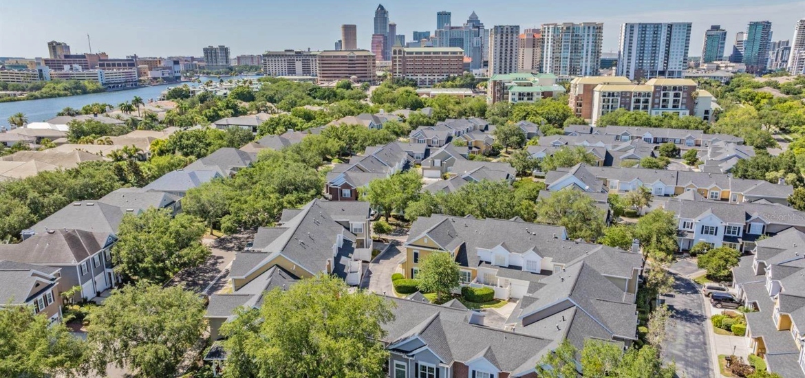 rental house in tampa seen from above