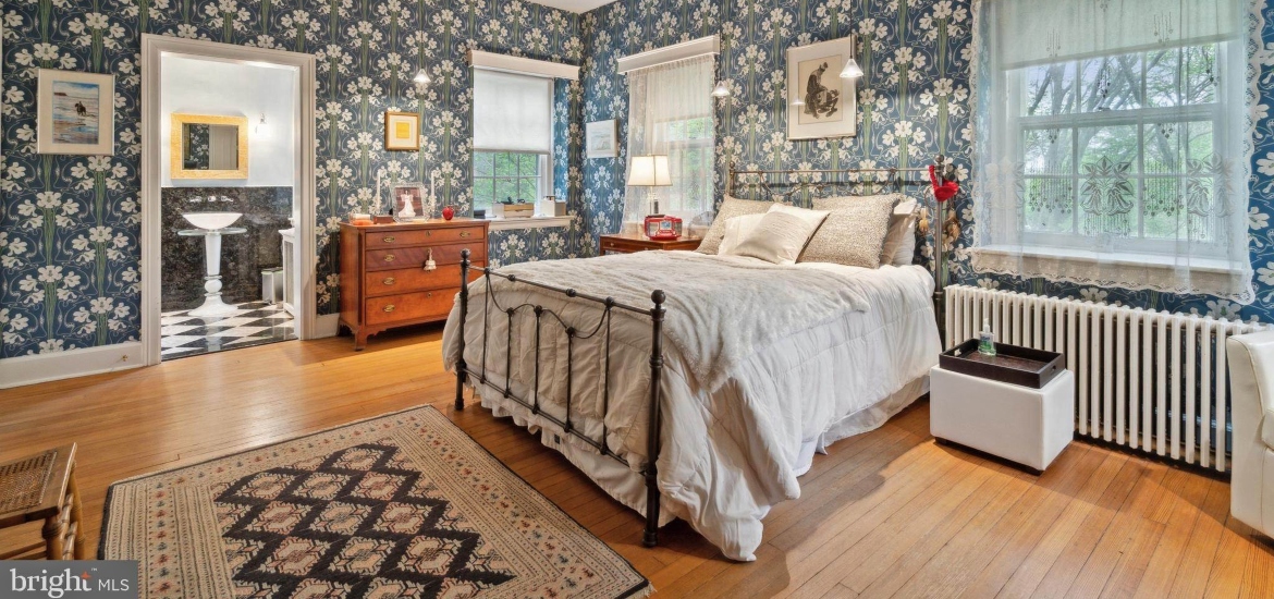 cozy and colorful bedroom in a historical philadelphia house for rent