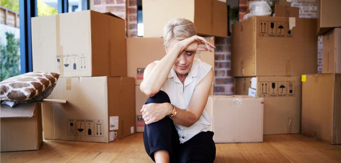 What Are the Main Reasons Why Renters Move? old woman upset while moving