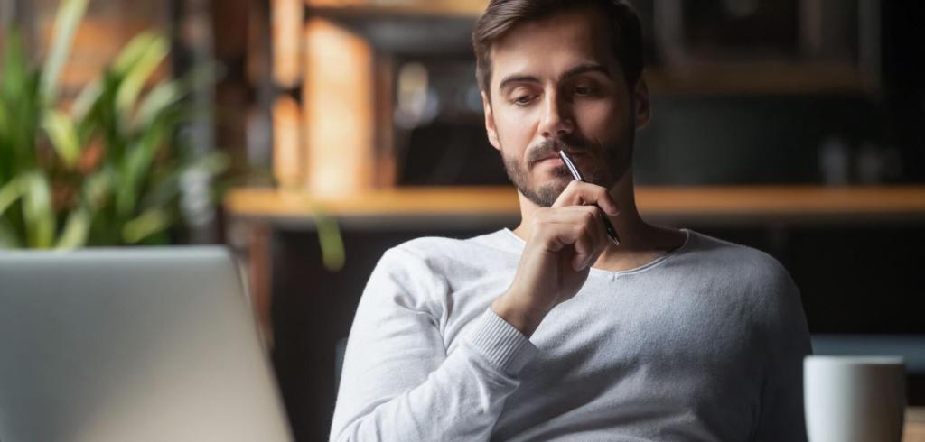 pensive man