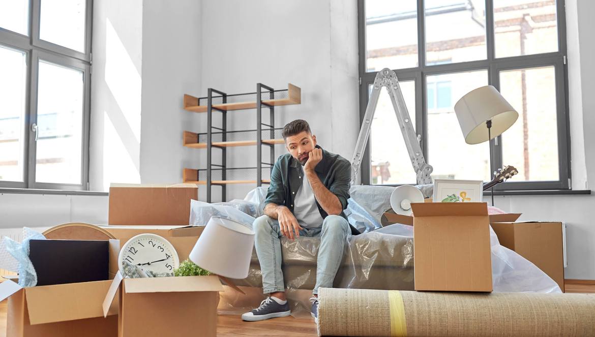 renter sad about eviction notice