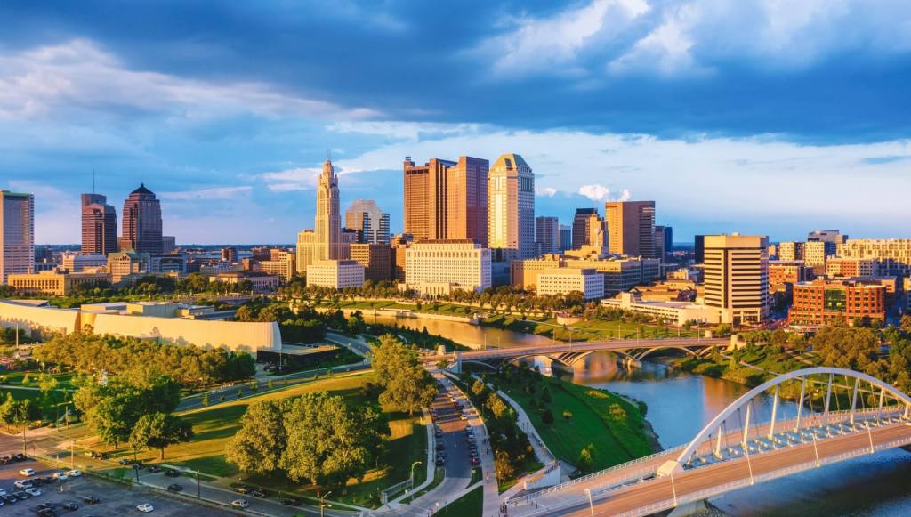 Columbus aerial view